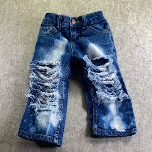 Place Distressed Blue Kids Jeans Size 12-18 Months